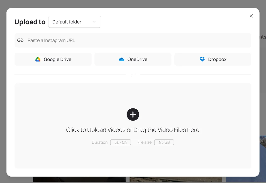 Step 1: Upload your video