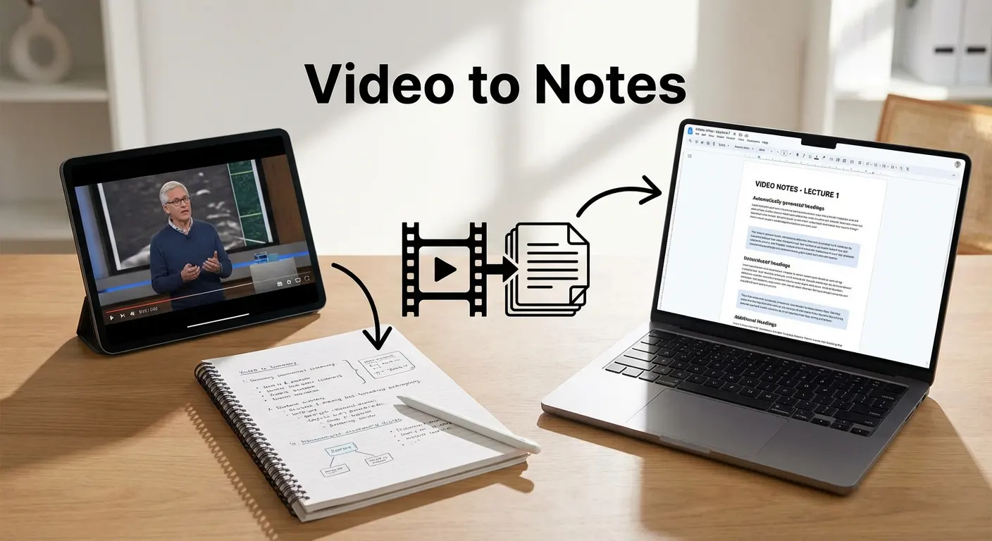 Transform Video to Notes AI interface - Memories.ai
