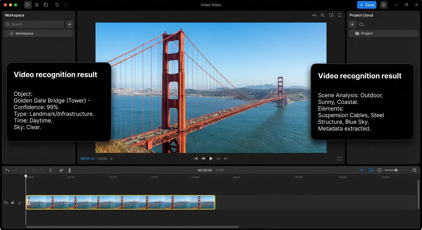 AI Video Recognition Technology interface - Memories.ai