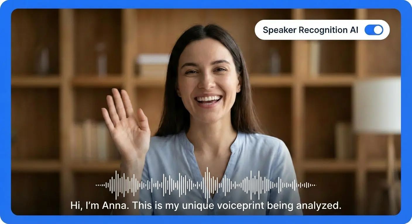 Speaker Recognition AI interface - Memories.ai